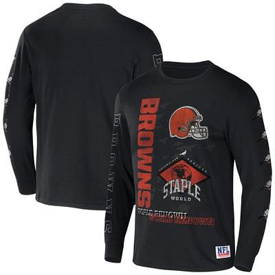 NFL x Darius Rucker Collection by Fanatics Charcoal Cleveland Browns Long Sleeve Thermal T-Shirt