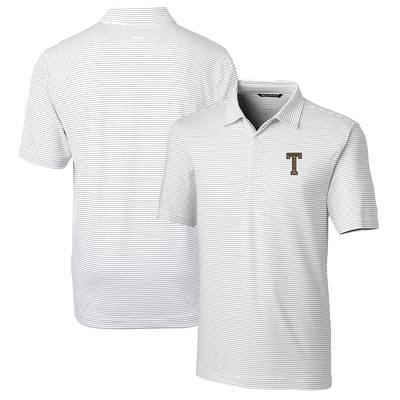 Men's Cutter & Buck Black New Orleans Saints Throwback Logo Big Tall Forge Tonal Stripe Stretch Polo