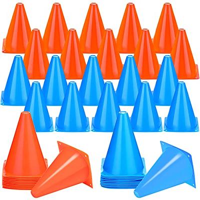 120 Pcs 7 Inch Plastic Traffic Cones Multicolored Mini Cones Sports Safety