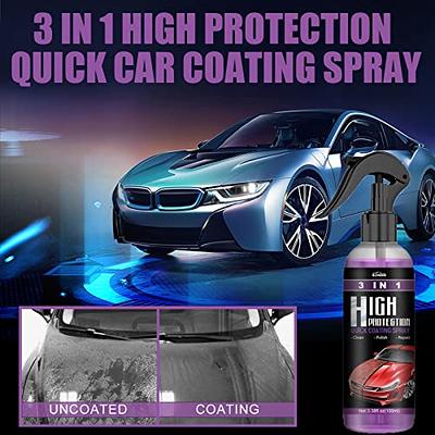  High Protection 3 in 1 Spray, 3 in 1 High Protection Quick Car  Coating Spray, Car Scratch Nano Repair Spray, Fast fine Scratch Repair, Car  Wax Polish Spray for Cars Car