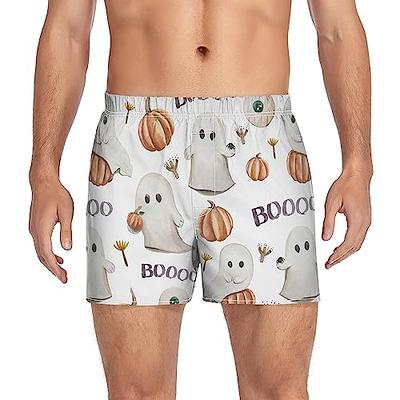 Fisyme Ghosts Pumpkins Halloween Boxers for Men, Boxer Shorts Soft Mens Underwear  Boxer Briefs, S Multi - Yahoo Shopping