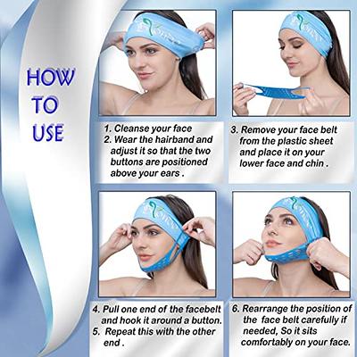Reusable Facial Slimming Mask Anti Wrinkle V Full Face Lifting Chin Cheek  Lift up Slim Belt Band Strap Slimming Thin Mask Sleeping Belts (Full Face