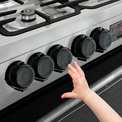 Stove Knob Covers for Child Safety - 5 Pack Babepai Upgraded