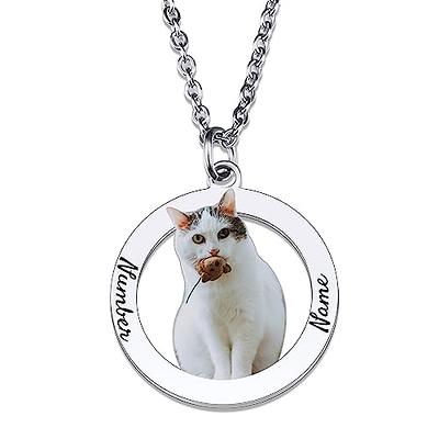 Personalized Cat Name Necklace, Sitting Cat Necklace, Cat Silhouette  Necklace, Cat Lady Gift, Cat Mom Gift, Personalized Cat Necklace - Etsy
