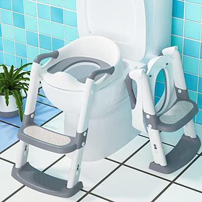 Potty Training Seat for Kids with Step Stool Ladder, Toddler Potty Training  Toilet Seat for Baby Boys, Toddler Toilet Potty Chair(Grey) - Yahoo Shopping