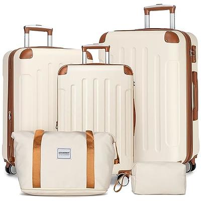 LARVENDER Luggage Sets 5 Piece, Expandable Luggage