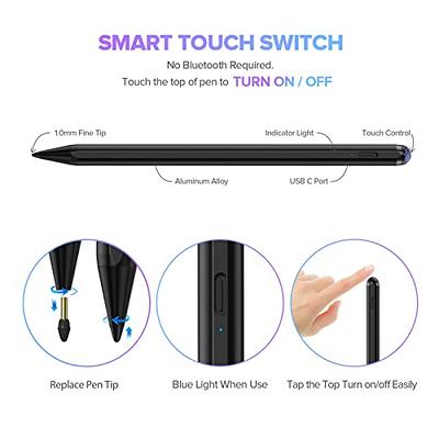 Stylus Pen for Ipad 2018-2023, HATOKU Quick Charging Pencil for