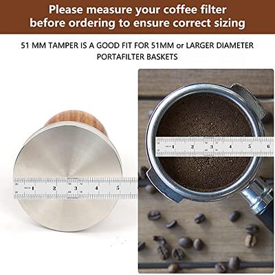 Y-Step 23 PCS Coffee Tamper Set, Espresso Accessories Kit Barista Kit, with  Espresso Tamper 51mm, Coffee Stirrer, Frothing Pitcher, Tamper Mat, Latte