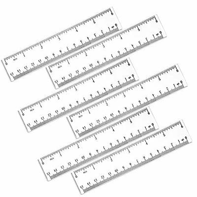 Adisalyd- Ruler, Plastic Clear Rulers 12 inch Pack of 3, Office Use Measuring Tools, Rulers for Kids, Drafting Tools, Ruler Inches and Centimeters