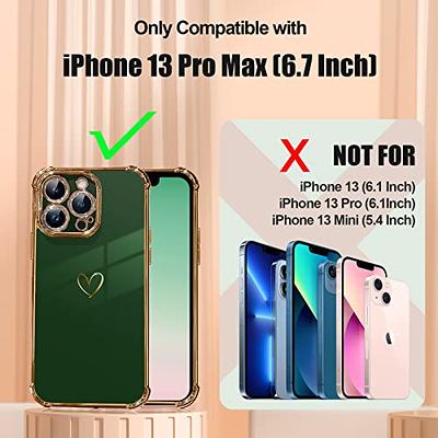 Compatible with iPhone 13 Pro Max Case Square, Cute Luxury Full Camera Lens  Protection & Reinforced Corners Shockproof Electroplate Edge Bumper TPU  Silicone Case [6.7 inches] -Candy Black 