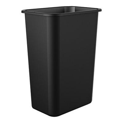 Lavex 23 Gallon Yellow Slim Rectangular Trash Can with Drop Shot Lid