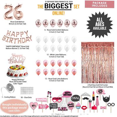 18th Birthday Banner Backdrop Party Supplies Sign Decorations For