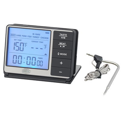 ThermoPro Wireless Grill Thermometer with Long Wireless Range and 4  Stainless Steel Probes Meat Thermometer TP827BW - The Home Depot