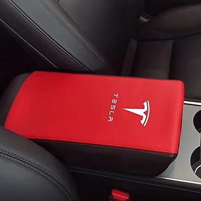 Xikle Rood Center Console Armrest Box Cover Soft PU Leather Auto Armrest Pad  Protector Interior Decoration Accessories Fit for Tesla Model 3 / Y (Red)…  - Yahoo Shopping