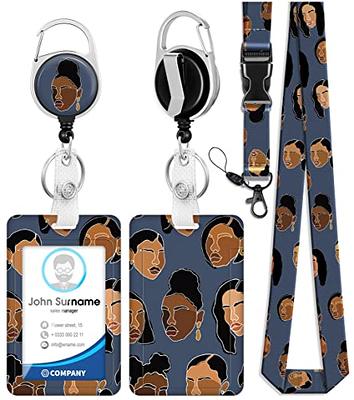 Plifal ID Badge Holder with Lanyard and Retractable Badge Reel