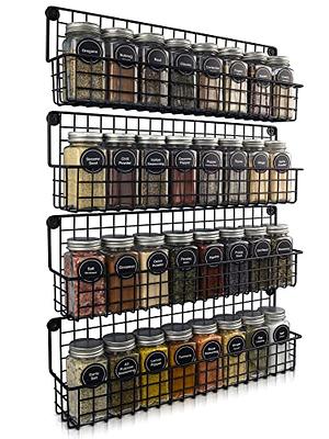 Kitsure Spice Rack Organizer for Cabinet - 2 Packs, Easy-to-Install Pull  Out Spice Cabinet Organizers, 8''Wx10.23''Dx8.54''H Slide Out Spice Racks