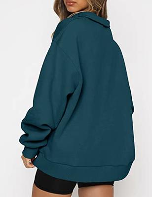 EFAN Womens Quarter Zip Pullover Half Zip Sweatshirts Oversized Hoodies  Fleece Long Sleeve Trendy Ouffits Teen Girls Fall Y2K Clothes Tops Navy -  Yahoo Shopping