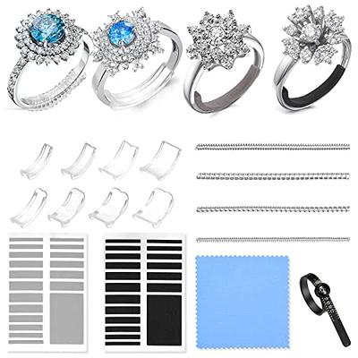 Invisible Ring Size Adjusters 2 Sizes of 12 Packs for Loose Rings,for Men and Women,Fit Any Style Rings