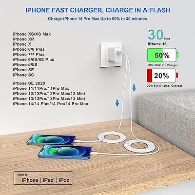 USB C Fast Charger,[MFi Certified] 2 Pack 40W Dual Port Charger Fast  Charging with 10