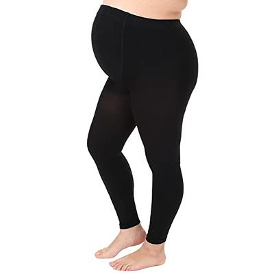 Made in USA - Womens Compression Leggings 15-20mmHg for Swelling - Black,  Small