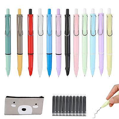  12pcs Ultra Fine Tip Rollerball Pen Set 0.38mm Non