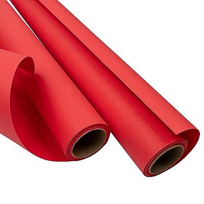 Jam Paper Gift Wrap, Matte Wrapping Paper, 25 Sq ft per Roll, Matte Red, 2/Pack