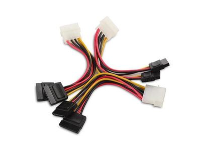 Cable Matters 3-Pack 90 Degree Right Angle SATA III 6.0 Gbps SATA Cable  (SATA 3 Cable) Black, 18 Inches