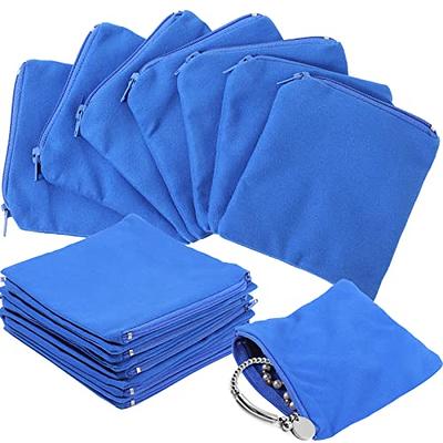 2 Pieces Anti Tarnish Cloth Bag for Silver Storage 18 x 18 Inch Fabric  Silver Protection Bags for Jewelry, Flatware, Silver Trays, Blue