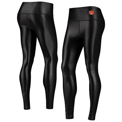 Women's Black Clemson Tigers High Waist Two-Pocket Leggings