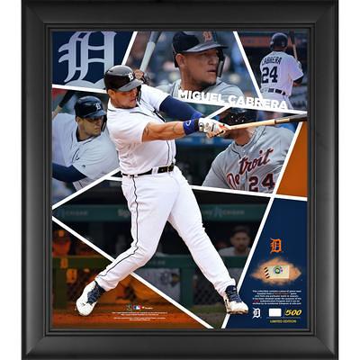 Miguel Cabrera Signed Framed Detroit Tigers White Nike Baseball