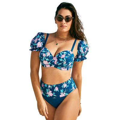 Marina Padded Twist Plunge Bikini Swim Top