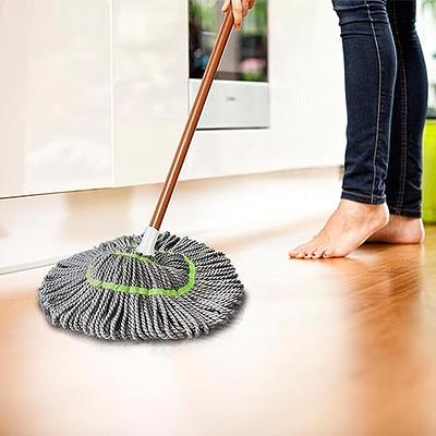 ZUBULUN Self Wringing Mop for Floor Cleaning with 2 Reusable Heads