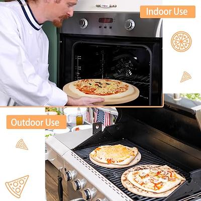 SHINESTAR 12-Inch Round Pizza Stone and Peel Set, Pizza Making Kit for Oven  and Grill, 2 Piece - Yahoo Shopping