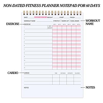 EPEWIZD Food and Fitness Journal Hardcover Wellness Planner