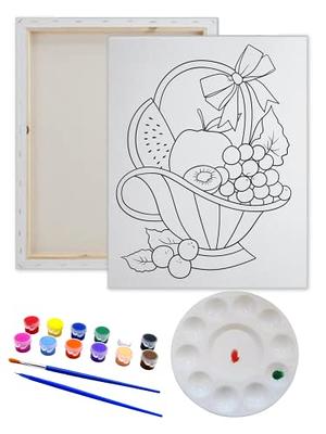 12x16 Canvas Paint Party Kits Pre-Drawn Outline Canvas for Paint and Sip  for adults