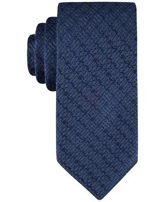 Tommy Hilfiger Men's Th Monogram Tie - Navy - Yahoo Shopping