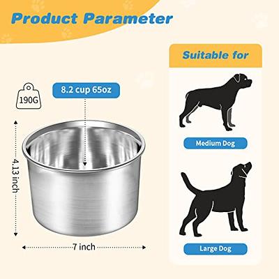 Stainless Steel Dog Bowls for Large Dogs, Large Capacity Metal Dog Water  Bowl 