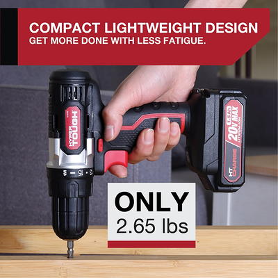 Hyper Tough 20 V Cordless 1/2-inch Impact Wrench with 2.0 Ah Battery and  Charger