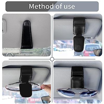 TILDOSAC Sunglass Holder Organizer Clip for Car Visor, Durable and Scratch  Resistant Sunglasses Organizer with Magnetic Clip, Black Car Interior  Essentials Accessories for Men Women Aesthetic - Yahoo Shopping