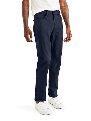 buy online Dockers Black Flat Front classic fit All motion Comfort