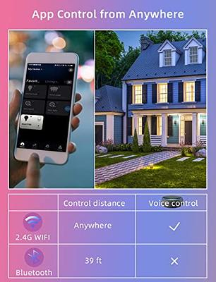 Color Changing Light Bulb App Control, 2.4Ghz WiFi and Bluetooth Smart  Light Bulbs Music Sync