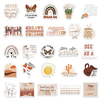 50pcsInspirational Motivational Positive Stickers for Adults Women Teens  Kids,Journaling ComputerLaptop Skateboard Helmet Bottle