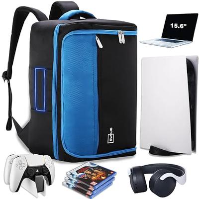 Console Backpack with PS5, Large Capacity Travel Carrying Case for Sony  PlayStation5 Console Digital Edition, Storage for Controller