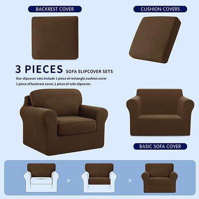 Protect Your Sofa With Recliner Slipcover - Comfortable And Stylish Armrest  And Backrest Cover For Living Room Couch - Temu