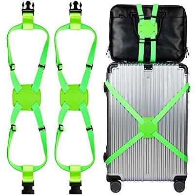 CKPFZ Luggage Straps.Luggage Connector. Straps for Suitcase Heavy Duty Adjustable Suitcase Belt Travel Attachment Travel Accessories for Connecting Your