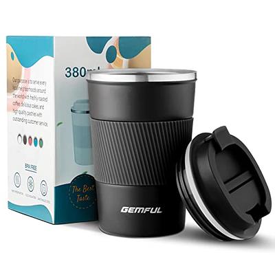 Gemful Insulated Tumbler With Handle, Straw & Lid - Keep Your