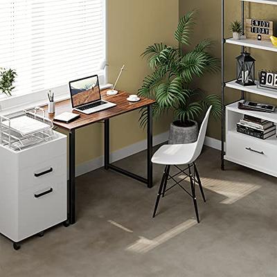 Coleshome 32 inch Small Computer Desk, Modern Simple Style Desk for Home Office, Study Student Writing Desk, White