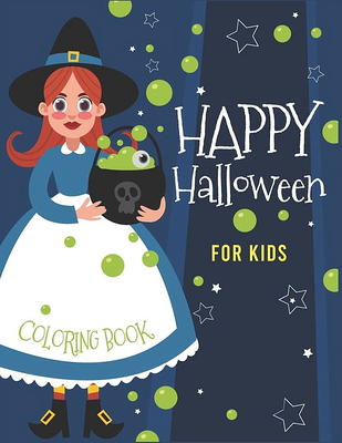 Happy Halloween Coloring Book For Kids Ages 4-8 : A Halloween coloring  books for toddlers with Horror Vampires, Bats, Ghost, Pumpkins High-Quality