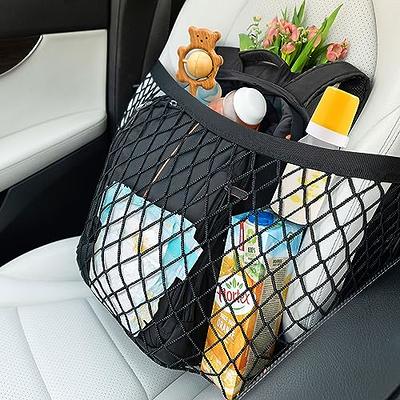 Car Seat Net and Car Net Front Seat Organizer - Versatile Elastic Net Holds  Most Sizes and