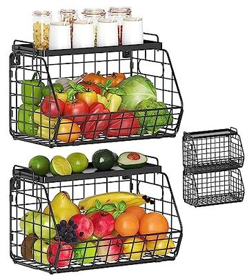 Ornafort 2Pack Refrigerator Organizer Bins with Pull Out Drawers